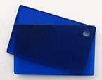 Transparent dark blue