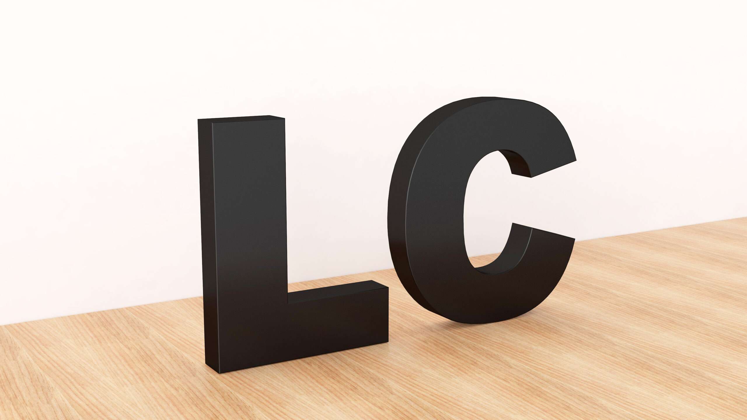 LC-B01 Backlit letters Lights off