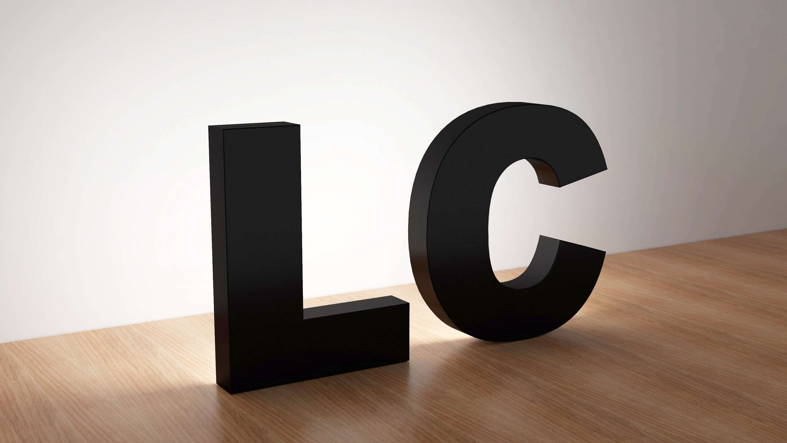 LC-B01 Backlit letters Lights on