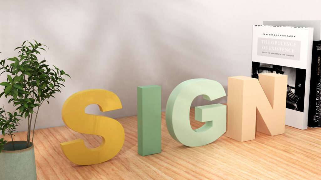 LC-CA Flat-cut acrylic letters Lights off
