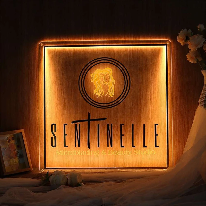Rótulo de acrílico retroiluminado