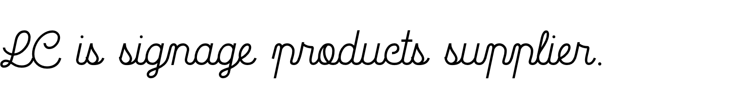 Original lettering preview of La Patio