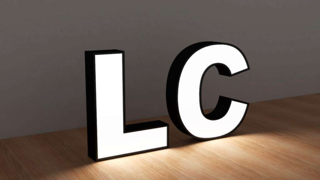 LC-F01 Frontlit letters Lights on